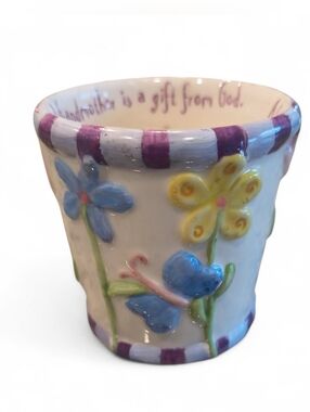 Dicksons Flower Butterfly 2.5" Candle Holder "A Grandmother is a gift from God"
